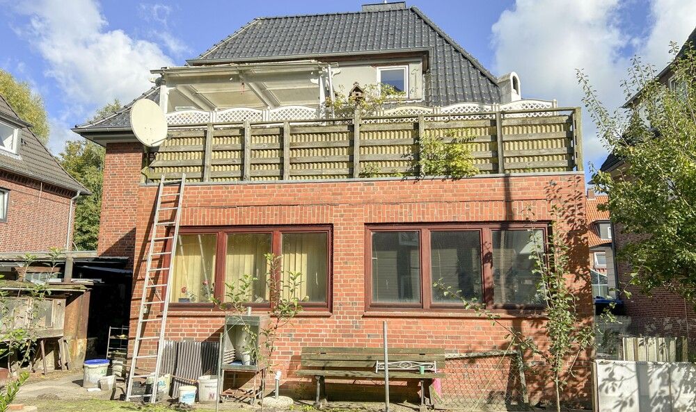 Hausansicht von Hinten.