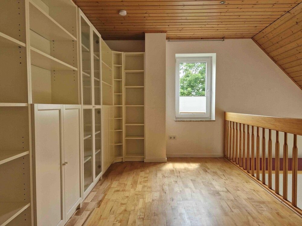 Auf der Galerie im Dachgeschoss...