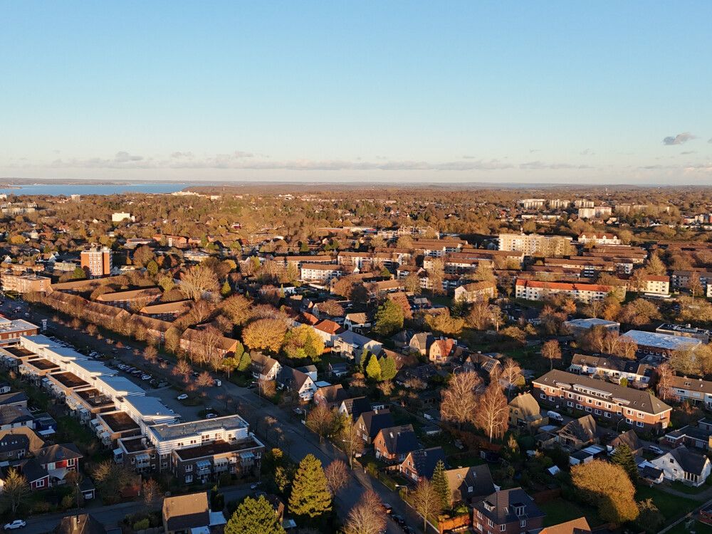 Luftaufnahme über den Flensburger Norden