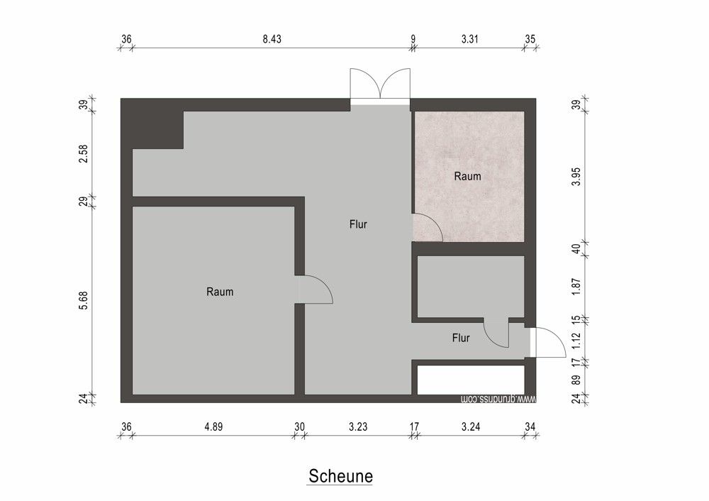 Grundriss Scheune