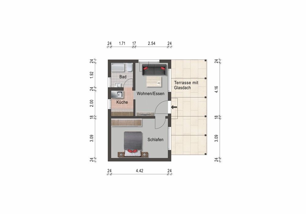 Grundriss Bungalow