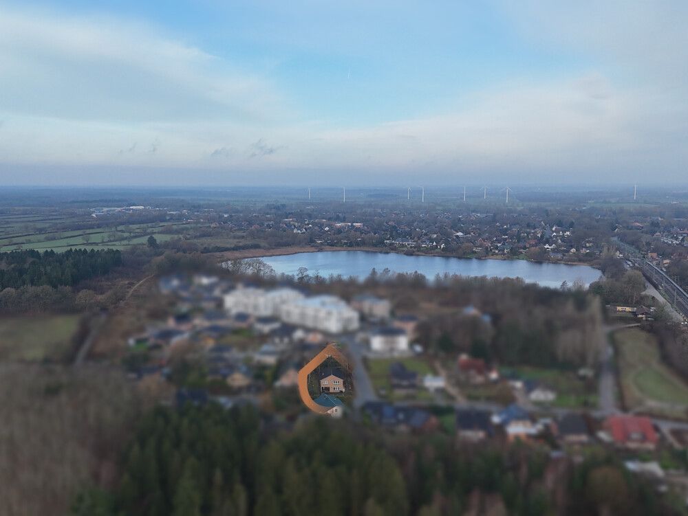 Luftaufnahme am Rand der Hüttener Berge